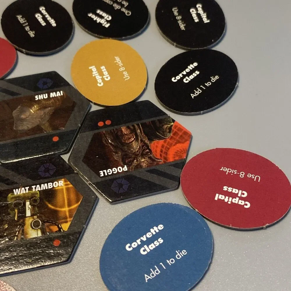 2005 Star Wars Risk Clone War Board Game Replacement Dice and Tokens
